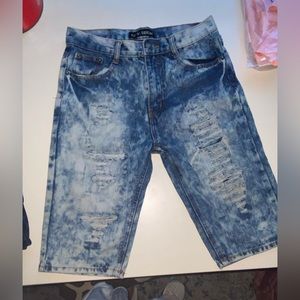 Boys  size 14 blue denim shorts